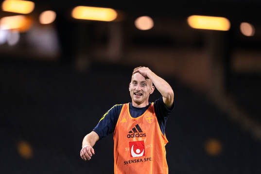 Dejan Kulusevsk of the Swedish national football team