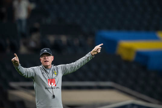 Head coach Janne Andersson of the Swedish national football