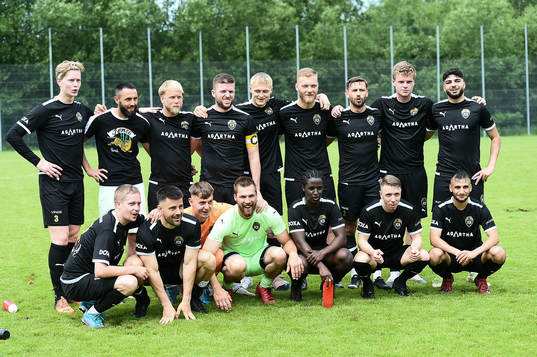 Bellevue's laget ställer upp för en lagbild