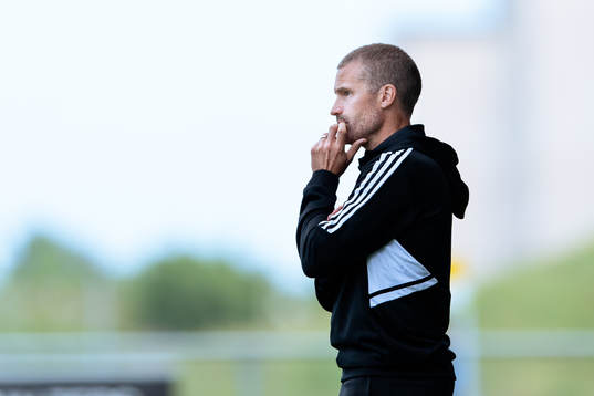 Falkenbergs tränare Christoffer Andersson