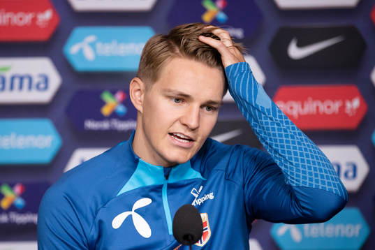 Martin Ødegaard of the Norwegian national football team