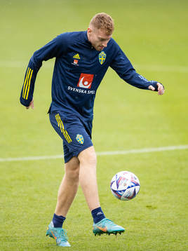 Dejan Kulusevski of the Swedish national football team