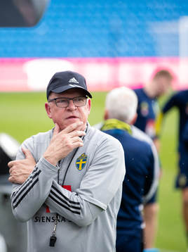 Head coach Janne Andersson of the Swedish national football