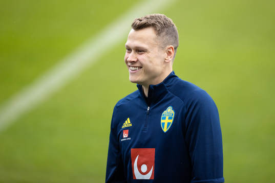 Viktor Claesson of the Swedish national football team