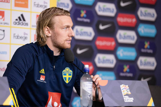 Emil Forsberg of the Swedish national football team
