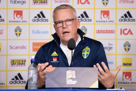 Head coach Janne Andersson of the Swedish national football