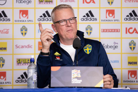 Head coach Janne Andersson of the Swedish national football