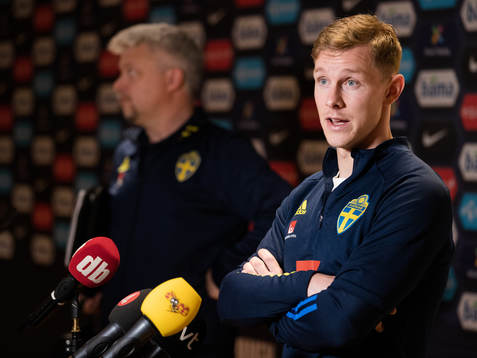 Emil Krafth of the Swedish national football team