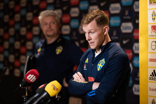 Emil Krafth of the Swedish national football team