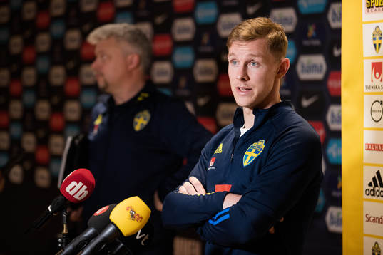 Emil Krafth of the Swedish national football team