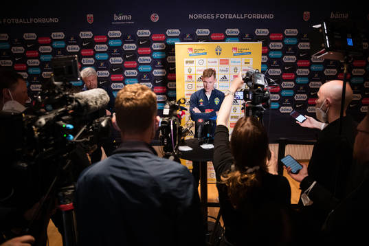 Emil Krafth of the Swedish national football team