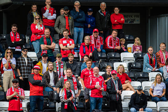 Spectators in the stands