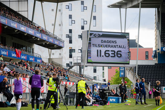 Spectators in the stands