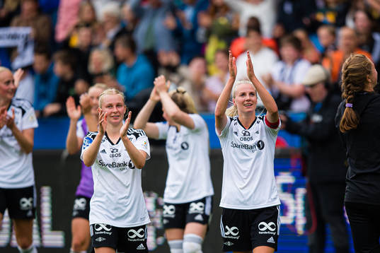 Emilie Marie Joramo and Mali Lilleås Næss of Rosenborg