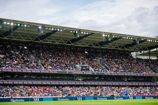 Spectators in the stands