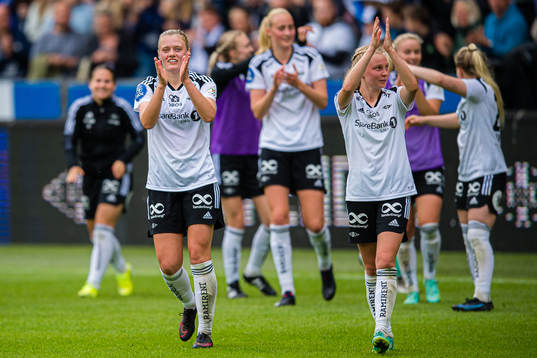 Mathilde Hauge Harviken and Emilie Marie Joramo of Rosenborg