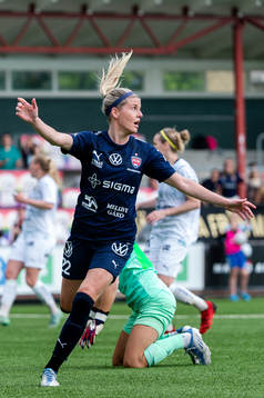 FC Rosengårds Olivia Schough jublar