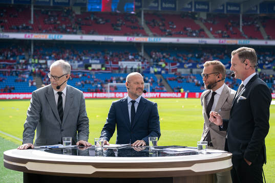 The studio of Swedish broadcaster Viaplay ahead the Nations