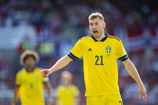 Dejan Kulusevski of Sweden reacts
