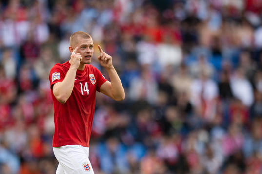 Julian Ryerson of Norway reacts