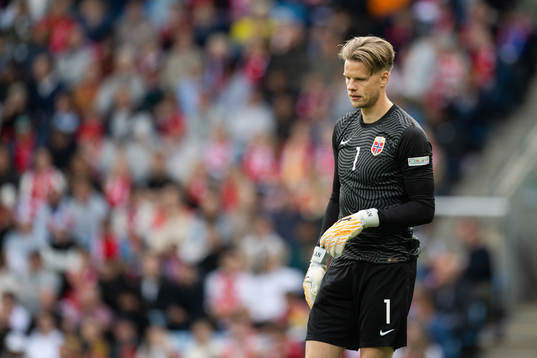 Goalkeeper Ørjan Håskjold Nyland of Norway