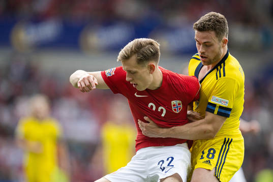 Marcus Pedersen of Norway and Gabriel Gudmundsson of Sweden