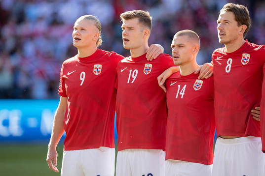 Erling Haaland, Alexander Sørloth, Julian Ryerson and
