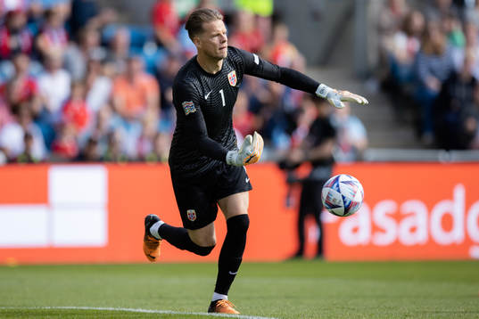 Goalkeeper Ørjan Håskjold Nyland of Norway