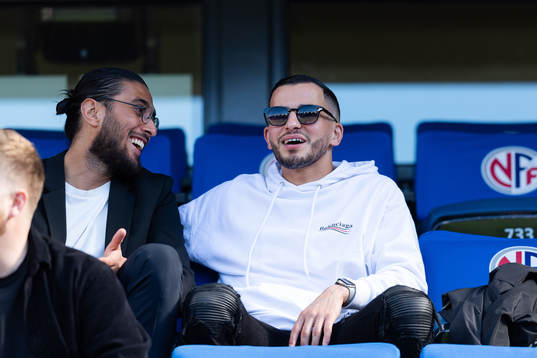 Omar Elabdellaoui in the stands
