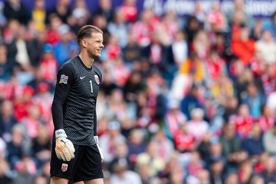 Goalkeeper Ørjan Håskjold Nyland of Norway