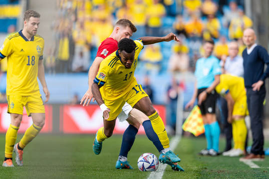 Anthony Elanga of Sweden