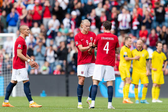 Erling Braut Haaland and Stefan Strandberg of Norway