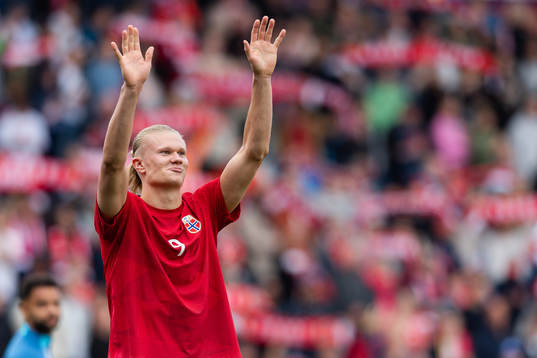 Erling Braut Haaland of Norway celebrates
