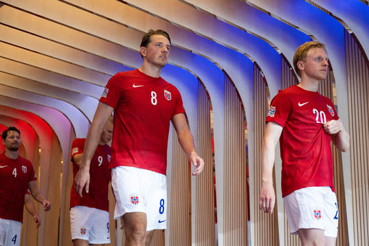 Sander Berge and Mats Møller Dæhli of Norway