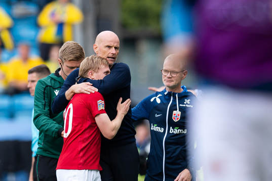 Mats Møller Dæhli and head coach Ståle Solbakken of