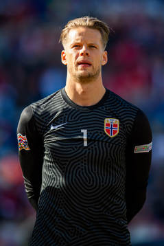 Goalkeeper Ørjan Håskjold Nyland of Norway