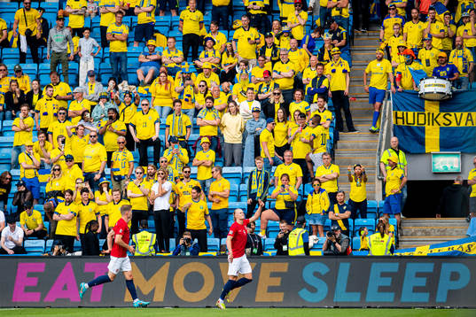 Erling Braut Haaland of Norway celebrates scoring 2-0