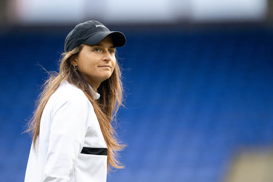 Eskilstuna Uniteds tränare Elena Sadiku