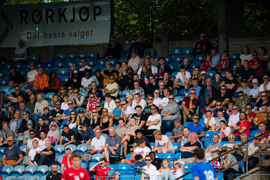 Spectators in the stands