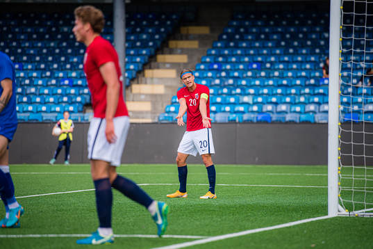 Erik Botheim of Norway reacts