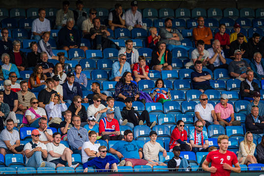 Spectators in the stands