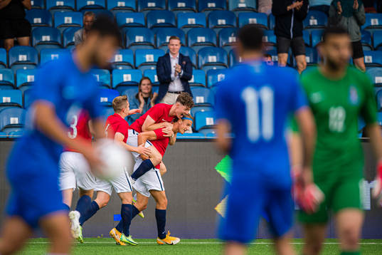 Erik Botheim of Norway celebrates