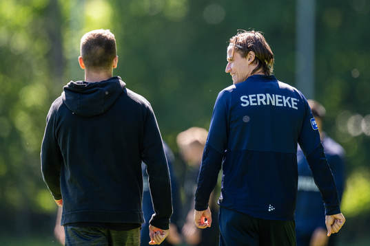 Frölundas Max Friberg och IFK Göteborgs Simon Thern