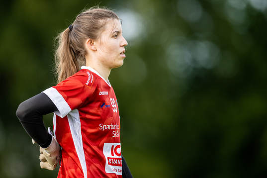 Södra Sandbys målvakt Tindra Karlsson