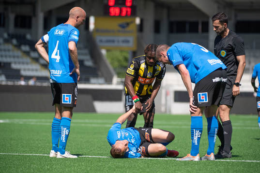 Halmstads Joel Allansson har ont
