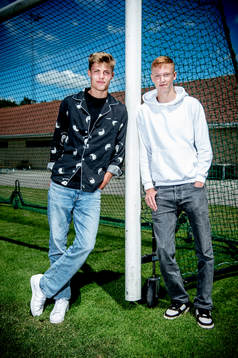 Lukas Björklund och Hugo Larsson på Sandskogens