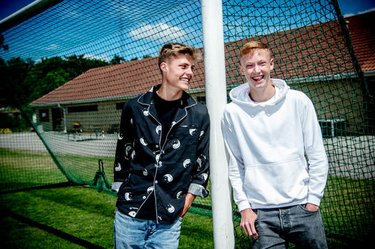 Lukas Björklund och Hugo Larsson på Sandskogens