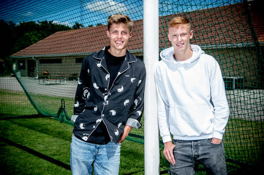 Lukas Björklund och Hugo Larsson på Sandskogens