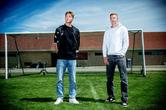 Lukas Björklund och Hugo Larsson på Sandskogens
