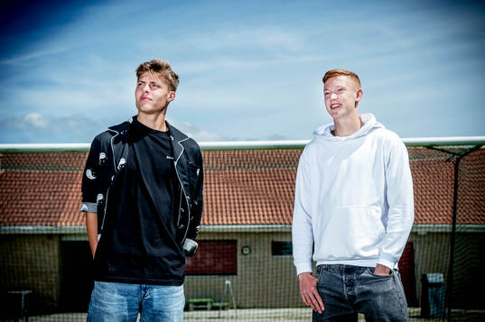Lukas Björklund och Hugo Larsson på Sandskogens